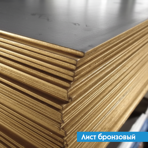 Лист бронзовый 9х800х1000 мм БРАЖН10-4-4 ГОСТ 18175-78